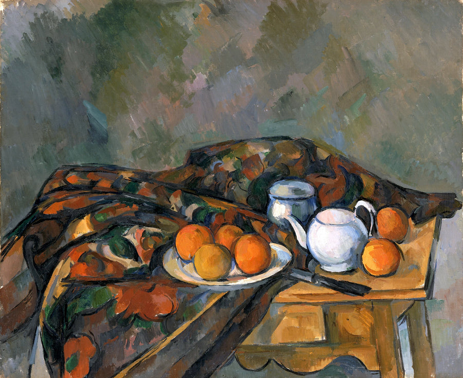 Çaydanlıkla Natürmort - Paul Cézanne