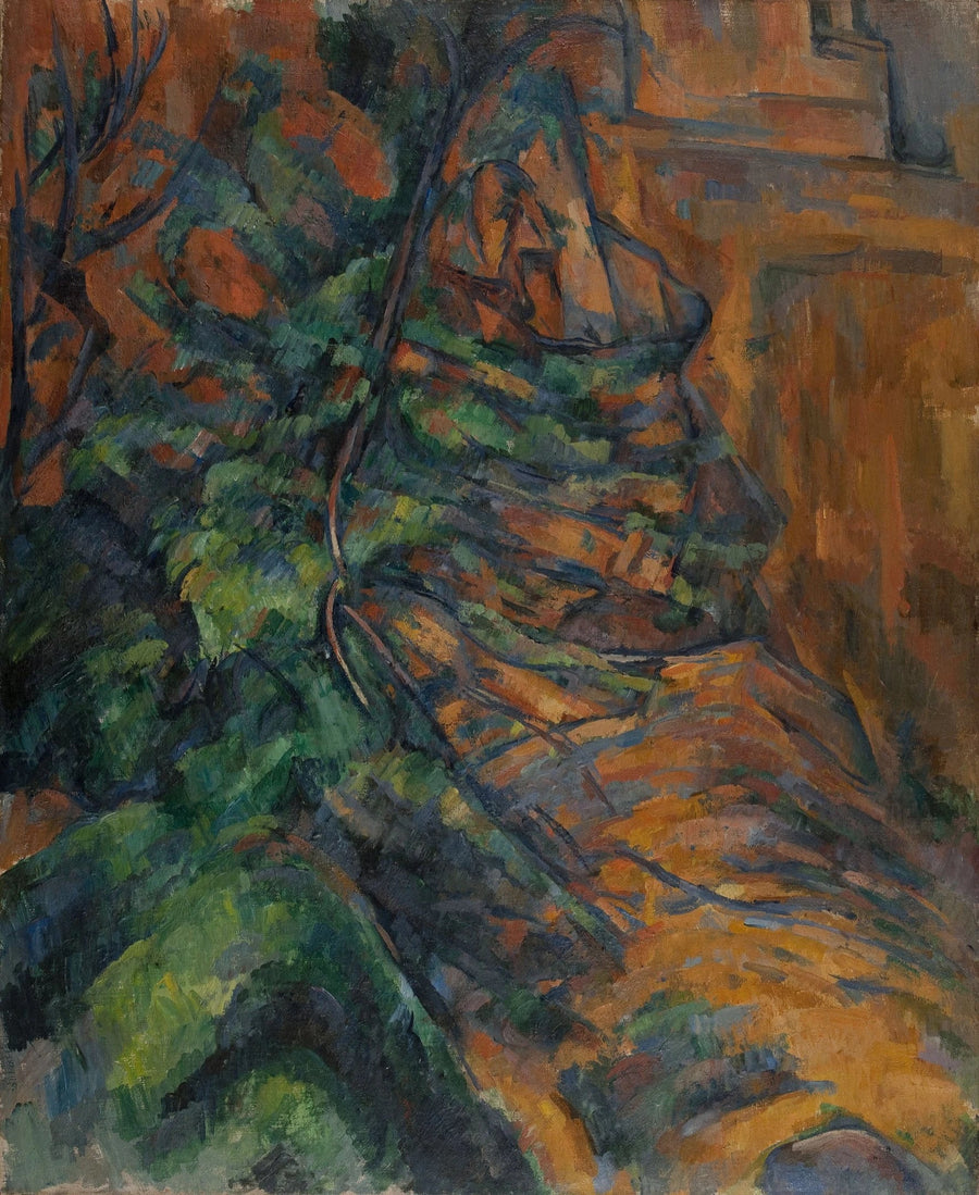 Bibémus'ta Kayalar ve Dallar - Paul Cézanne