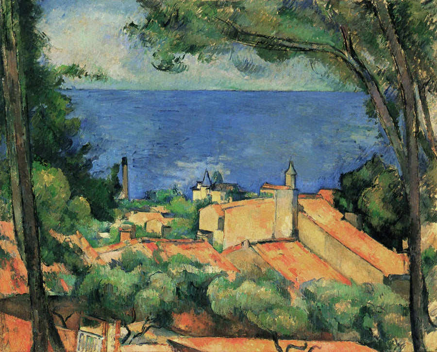 Kırmızı Çatılı L'Estaque - Paul Cézanne