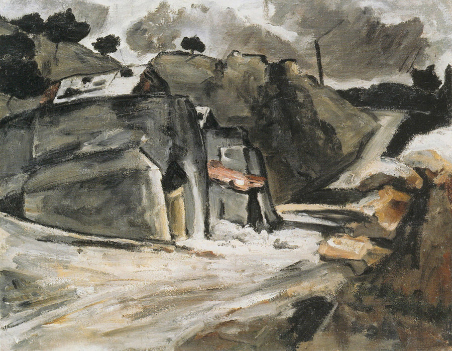 Provençal Manzarası (Estaque'deki Kayalar) - Paul Cézanne