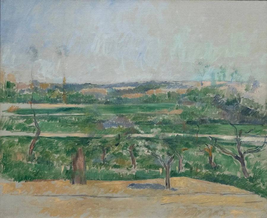 Aix-en-Provence'de Manzara - Paul Cézanne