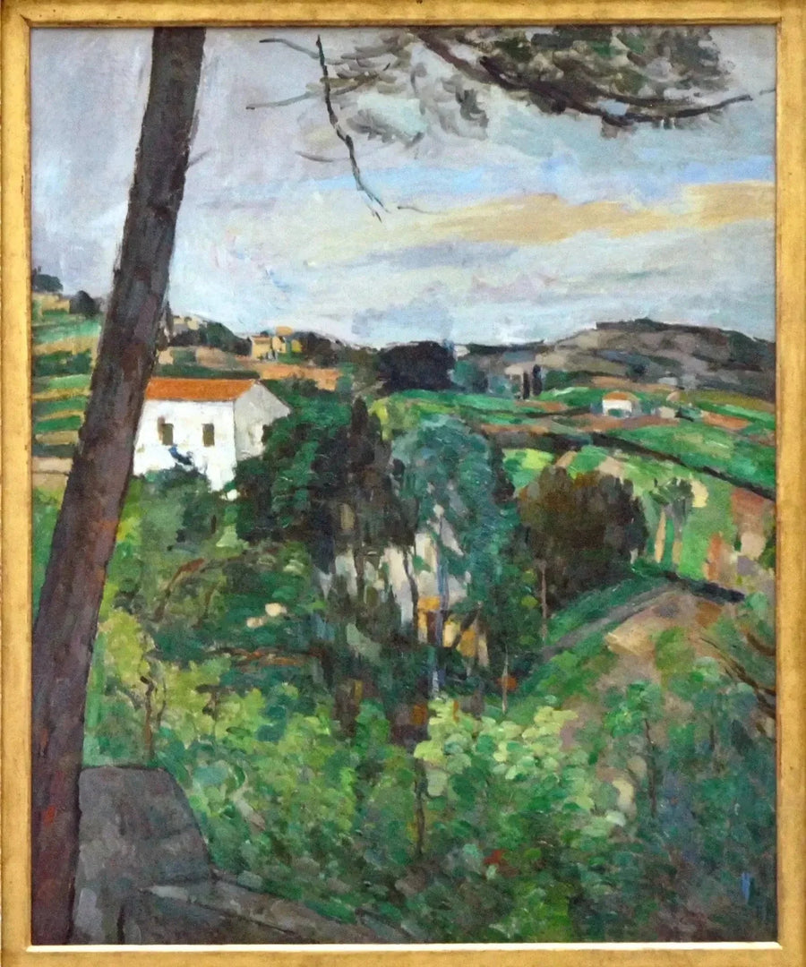 Kırmızı Çatı Manzarası - Paul Cézanne