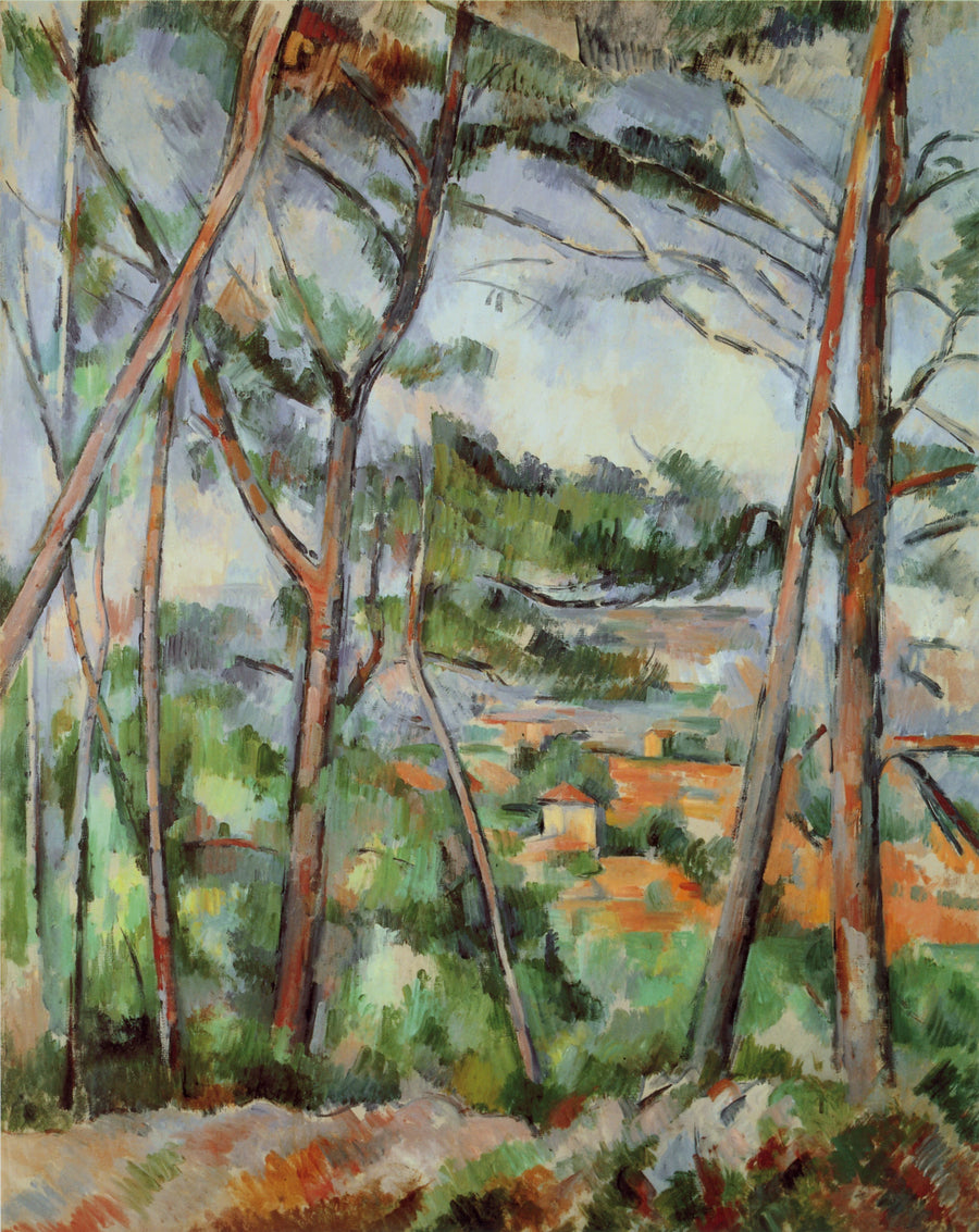 Aix çevresinin manzarası (Arc ovası) - Paul Cézanne