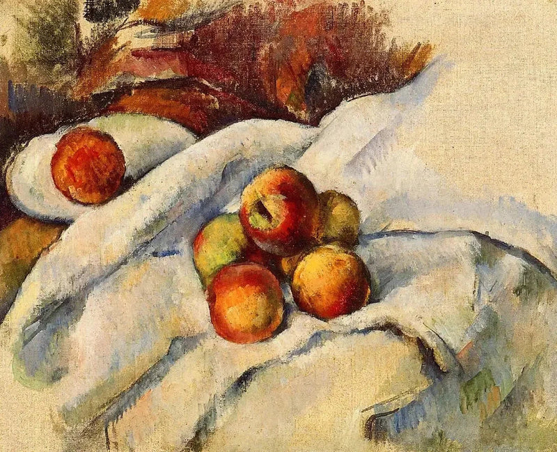 Bir bez üzerine elmalar - Paul Cézanne