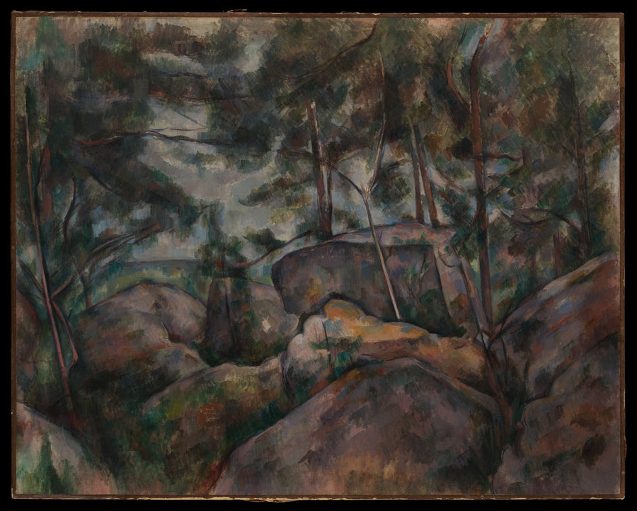 Fontainebleau'daki Kayalar - Paul Cézanne