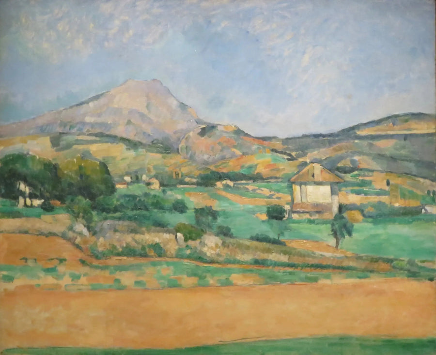 Valcros yolundan Sainte-Victoire Dağı manzarası (ve La Générale malikânesi) - Paul Cézanne