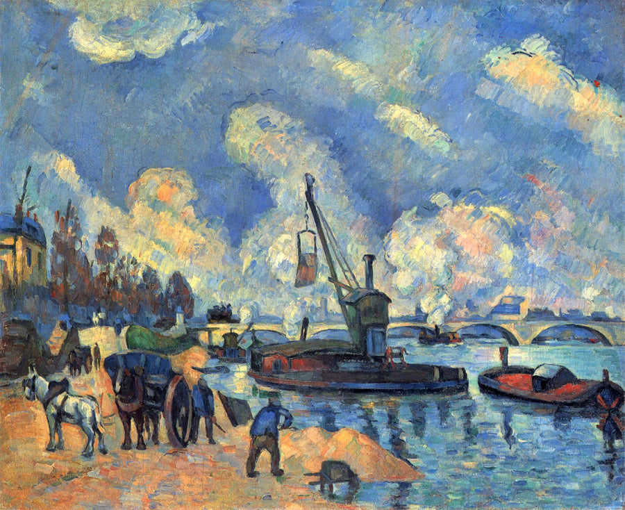 Austerlitz İskelesi'nde Seine - Paul Cézanne