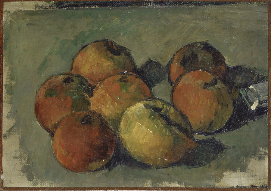 Yedi elmalı ve boya tüplü natürmort - Paul Cézanne