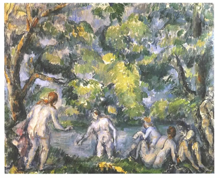 Altı banyo yapan kadın; Les Ondines - Paul Cézanne