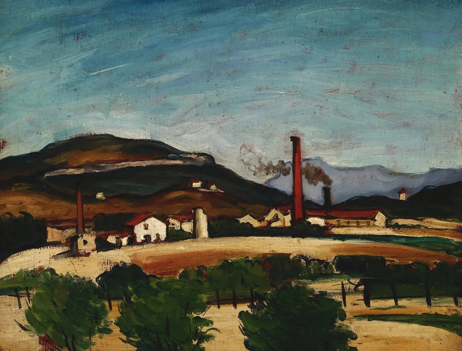 Mont de Cengle Yakınlarındaki Fabrikalar - Paul Cézanne