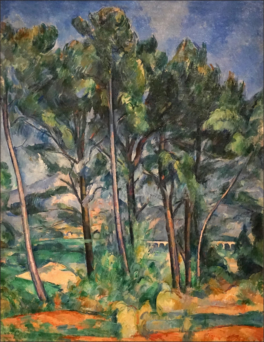 Montagne Sainte-Victoire ve Valcros tarafındaki viyadük - Paul Cézanne