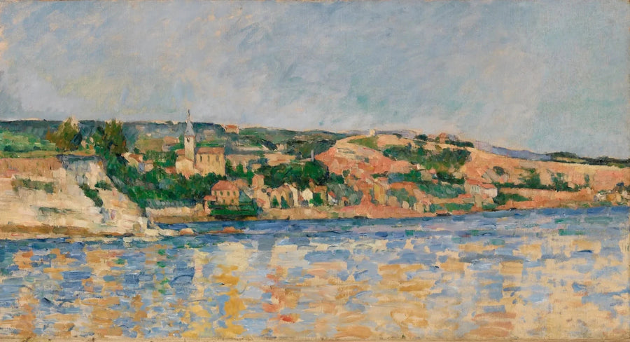 Denizden Görünüşüyle Estaque Köyü - Paul Cézanne