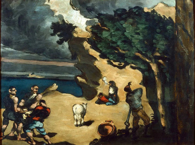 Hırsızlar ve Eşek - Paul Cézanne