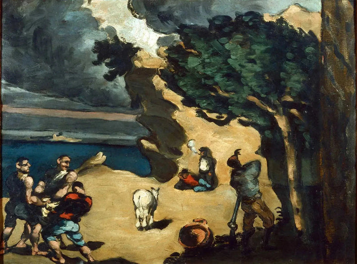 Hırsızlar ve Eşek - Paul Cézanne