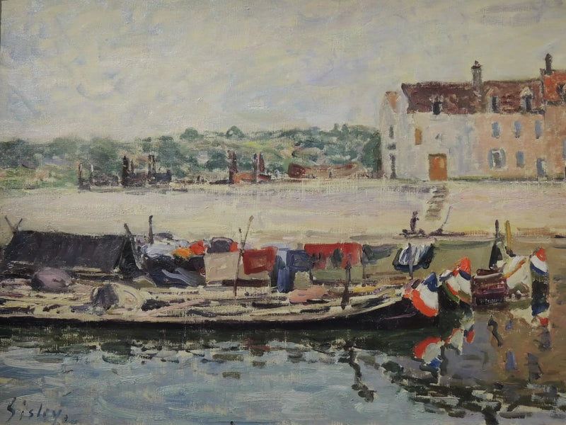 St-Mammès'te Yüzenler - Alfred Sisley