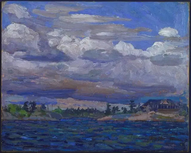 Kayalık Nehir Üzerinde Kır Evi - Tom Thomson