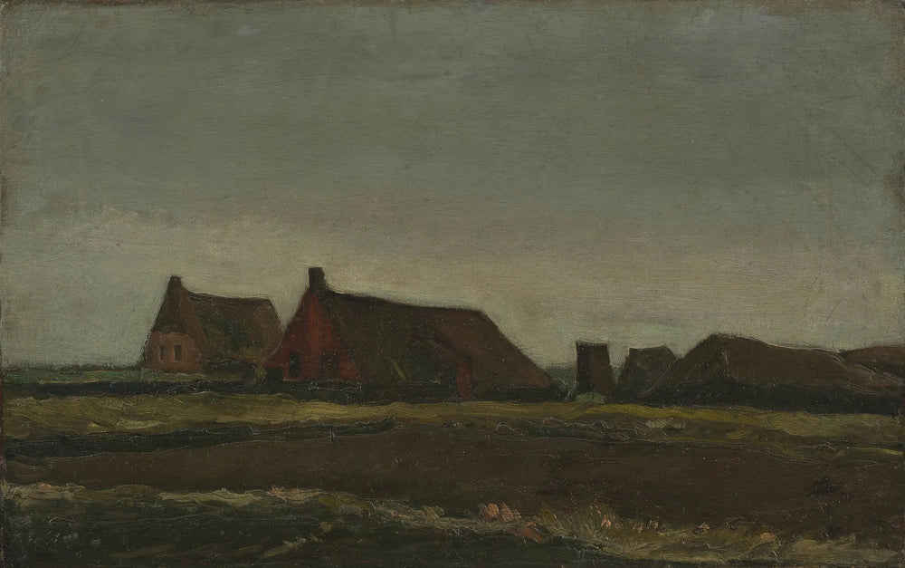 Reproduction du tableau « Chalets - Vincent van Gogh » par Alpha Reproduction en peinture à l’huile