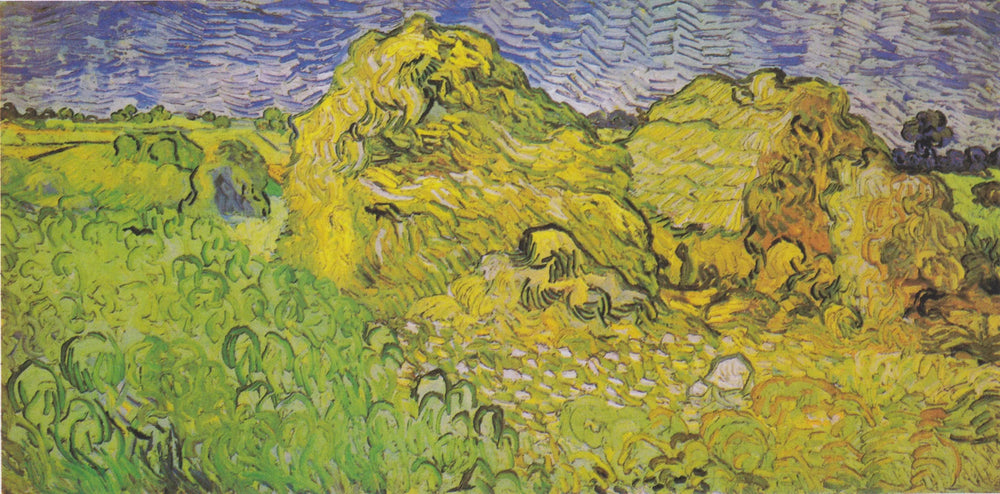 Champ aux meules de blé - Vincent van Gogh image 1 reproduction réalisée par Alpha Reproduction