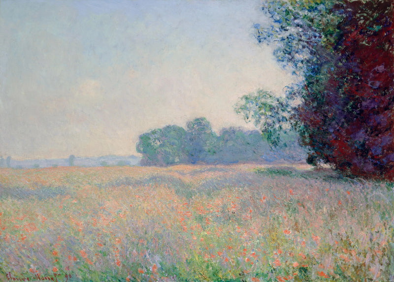 Yulaf tarlası W1260 - Claude Monet