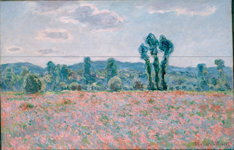 Giverny W1255'teki haşhaş tarlası - Claude Monet