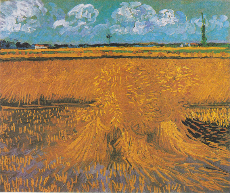 Başak demetleriyle buğday tarlası - Vincent van Gogh