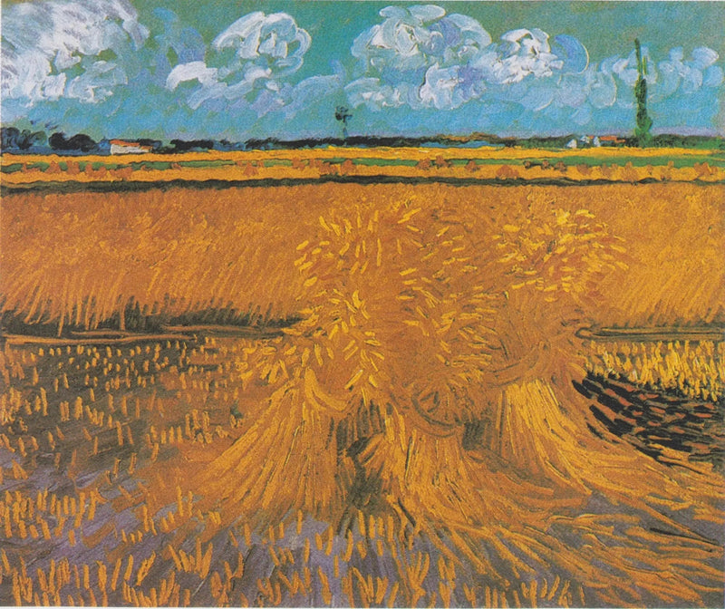 Başak demetleriyle buğday tarlası - Vincent van Gogh