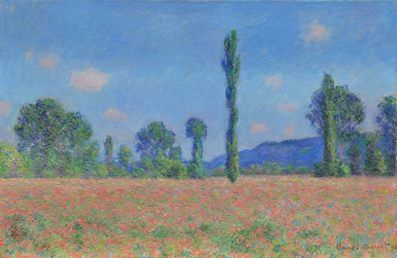 Giverny'de Gelincik Tarlası - Claude Monet