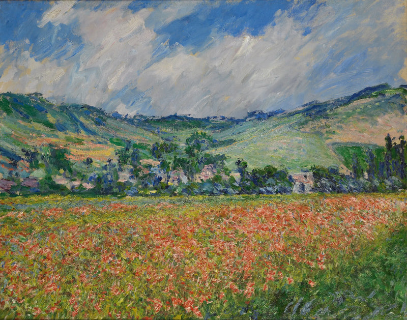 gelincik tarlası. Giverny çevresi - Claude Monet