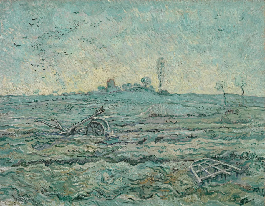 Karla kaplı tarlada tırmık - Vincent van Gogh