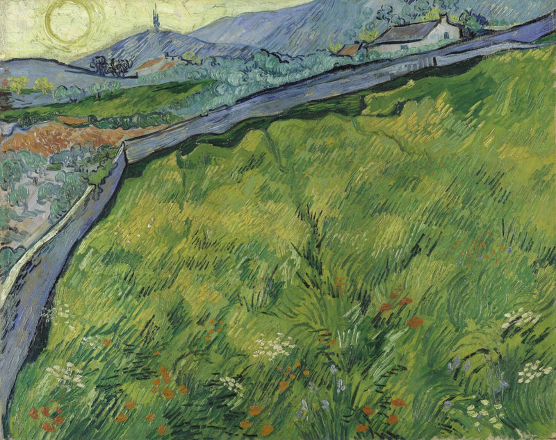 Gündoğumunda bahar buğday tarlası - Vincent van Gogh