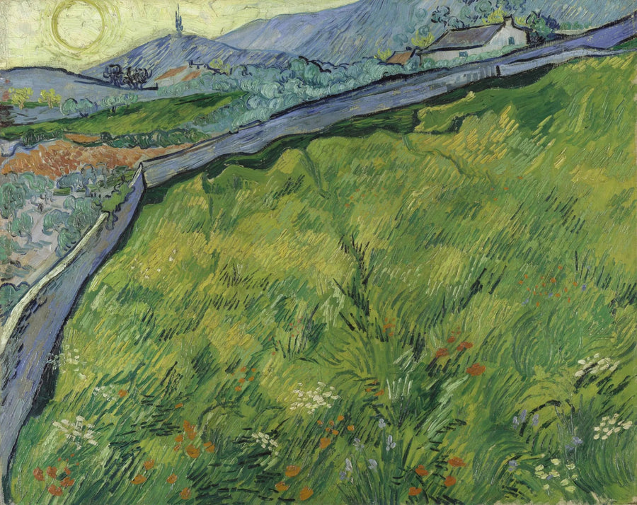 Gündoğumunda bahar buğday tarlası - Vincent van Gogh