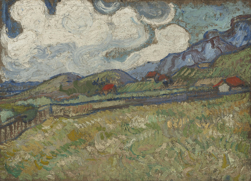 Saint-Paul Hastanesi'nin arkasındaki buğday tarlası, Saint-Rémy - Vincent van Gogh