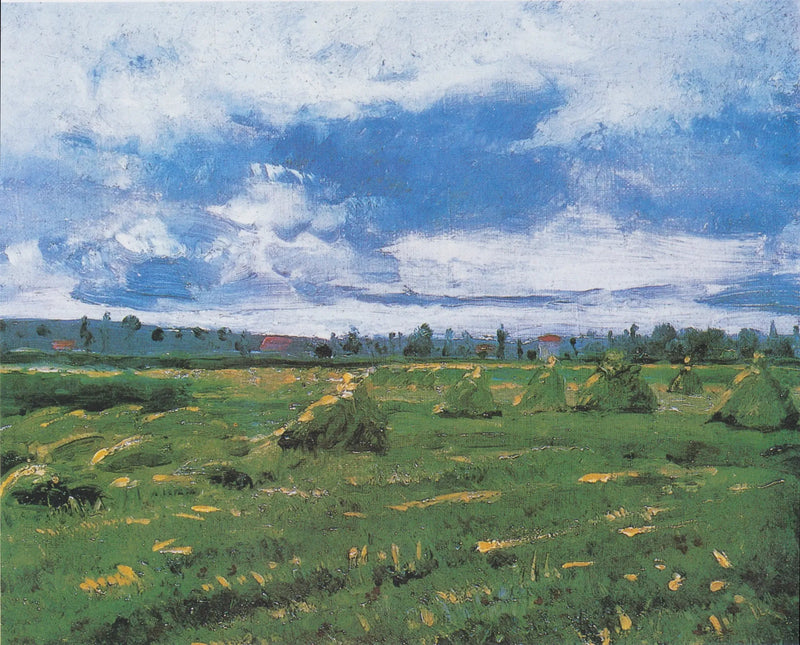 Buğday tarlası ve saman balyaları - Vincent van Gogh