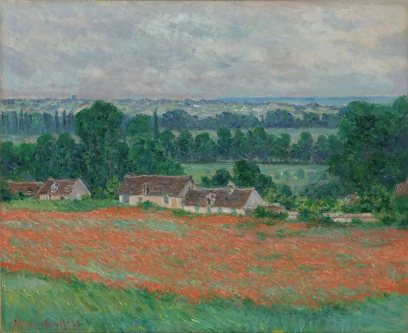 Giverny'de Gelincik Tarlaları - Claude Monet