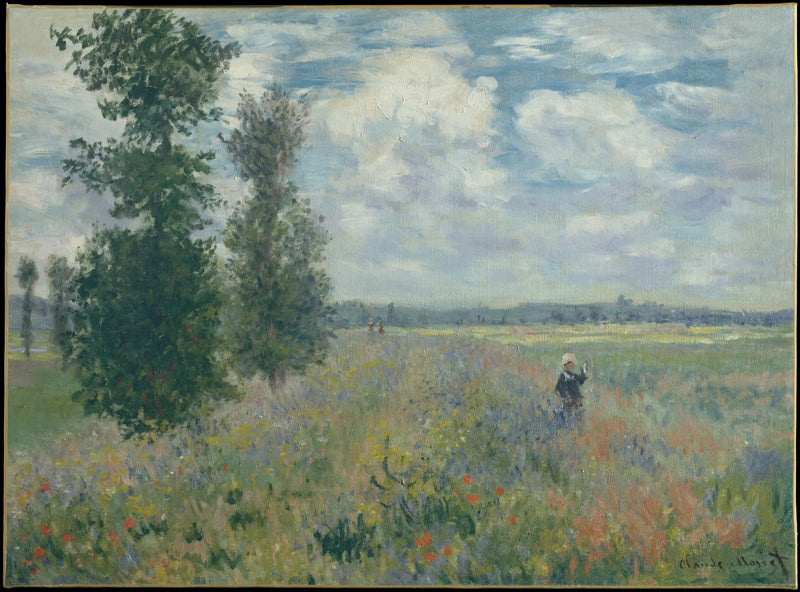 Argentieu Yakınlarındaki Haşhaş Tarlası - Claude Monet