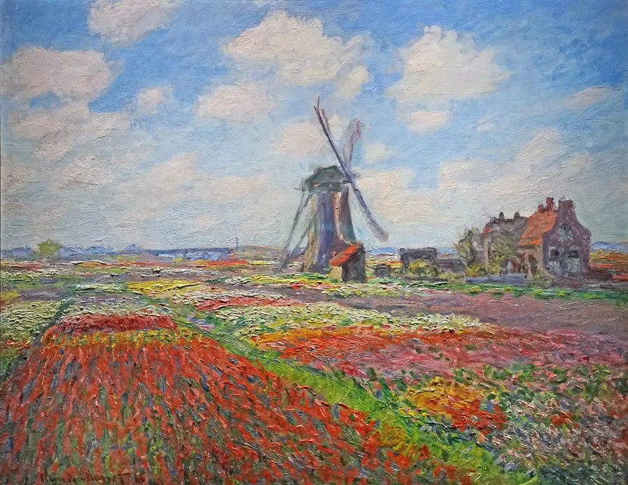 Hollanda'da Lale Tarlaları - Claude Monet