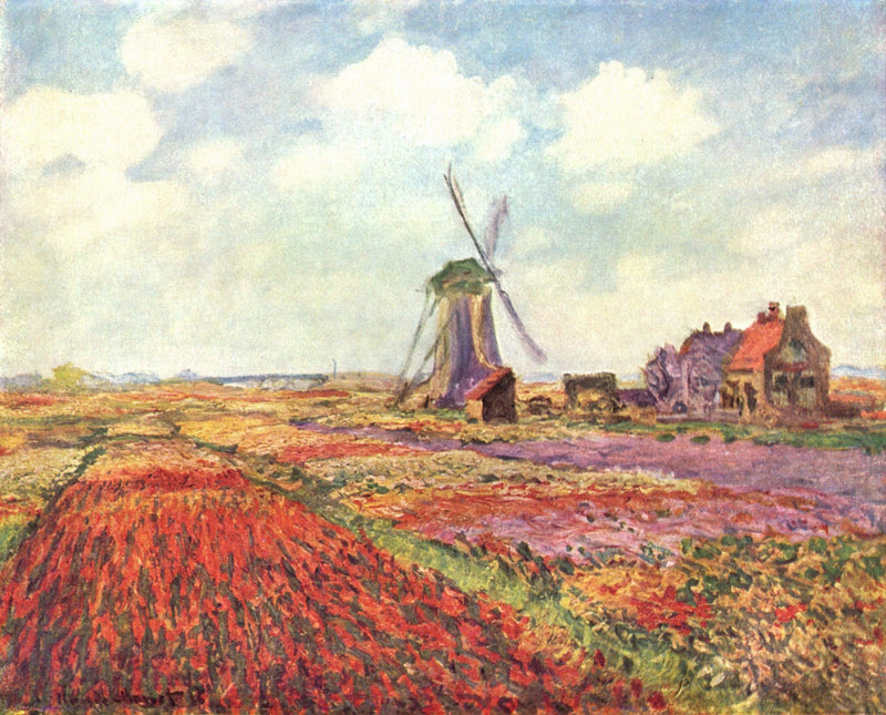 Hollanda'daki lale tarlaları W1067 - Claude Monet