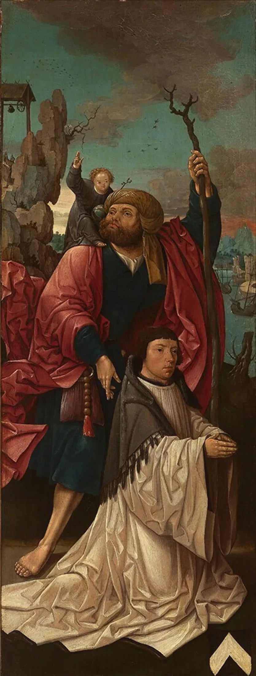 Chanoine Dirk Willemsz van Rietwijk ile Aziz Christophe - Jacob Cornelisz van Oostsanen