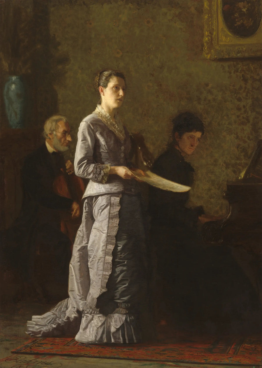 Duygusal Bir Şarkı Söylemek - Thomas Eakins