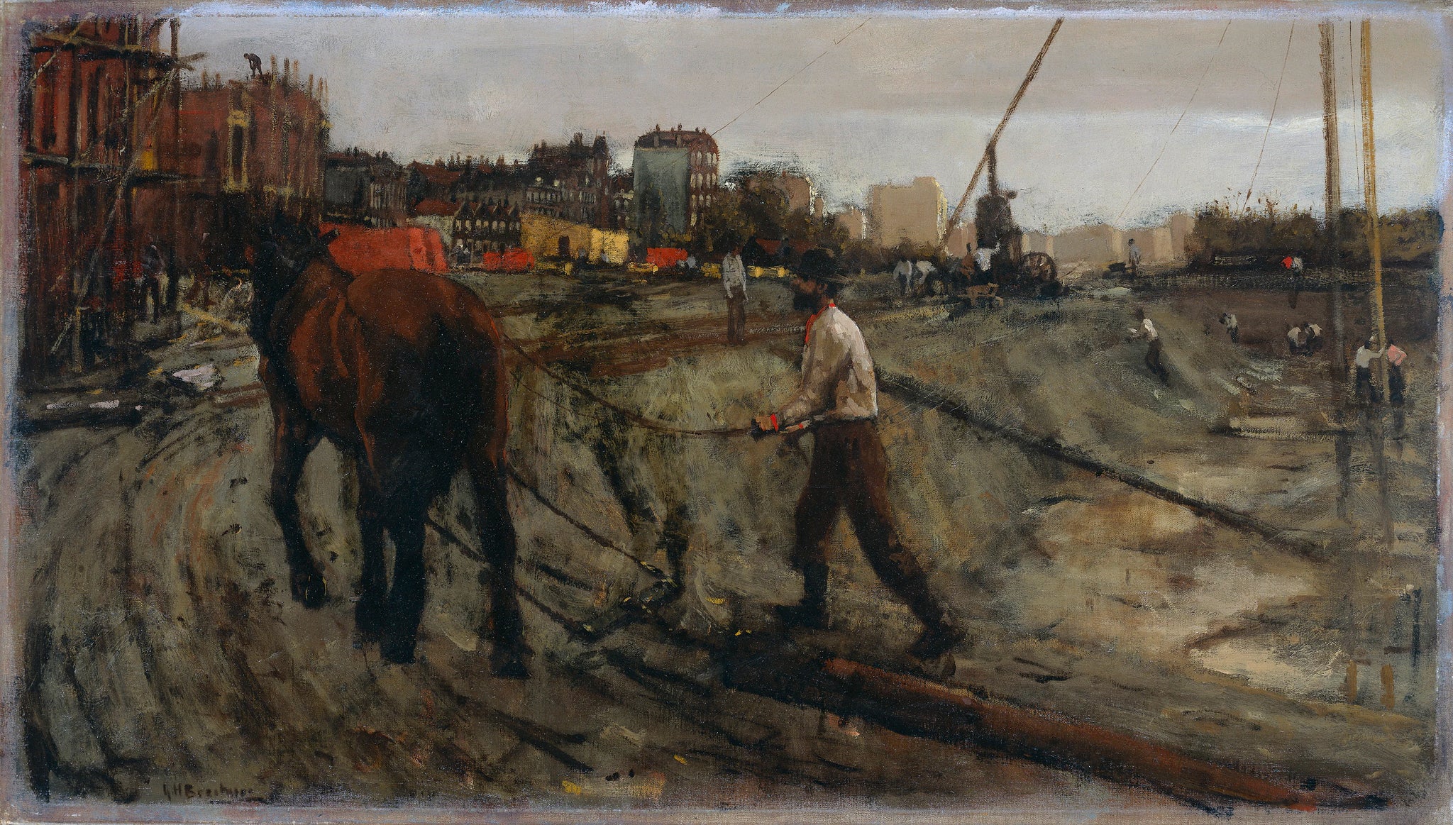 Chantier de construction à Amsterdam - George Hendrik Breitner