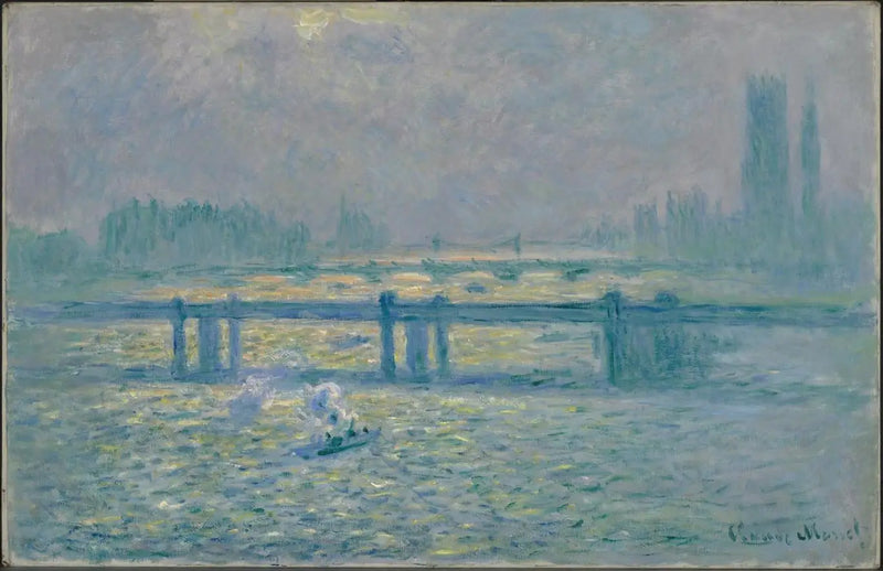 Charing Cross Köprüsü, Thames Nehri'nde Yansımalar - Claude Monet
