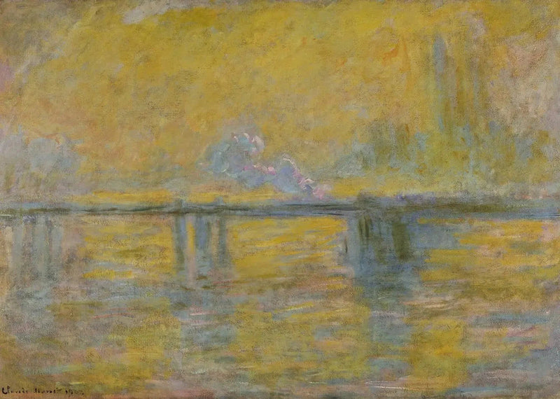 Londra Köprüsü (Charing Cross Köprüsü, Londra) - Claude Monet