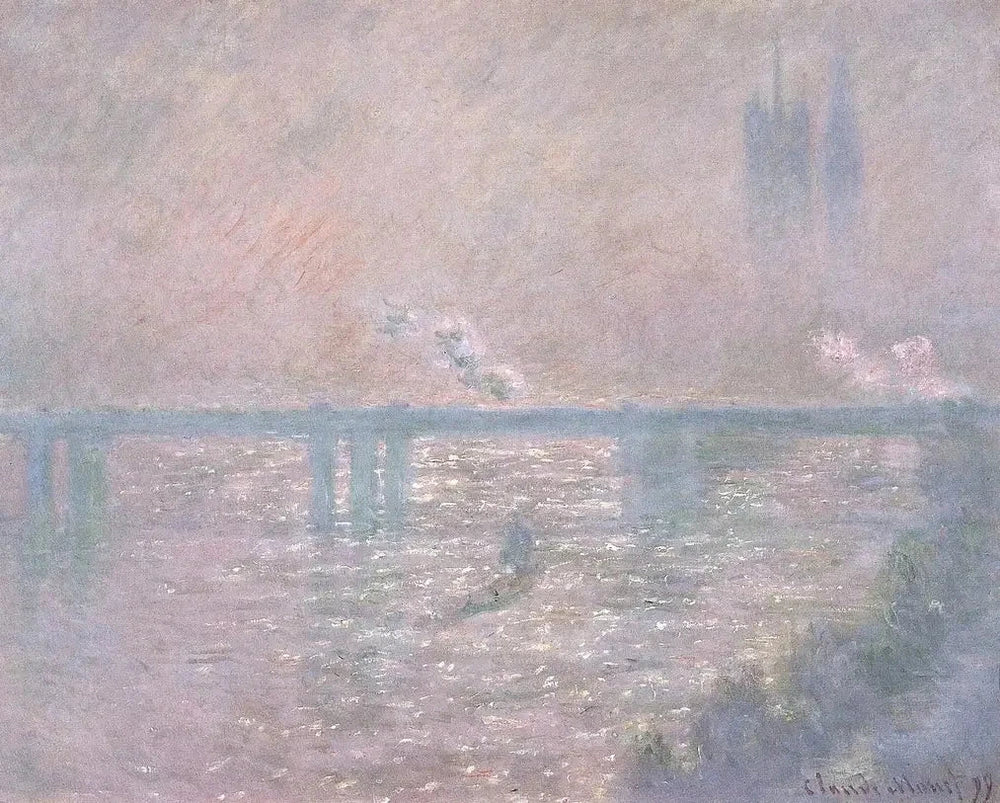 Charing Cross Bridge, la Tamise de Claude Monet, 1903 – Musée des Beaux-Arts de Lyon B 1725, Wildenstein 1524