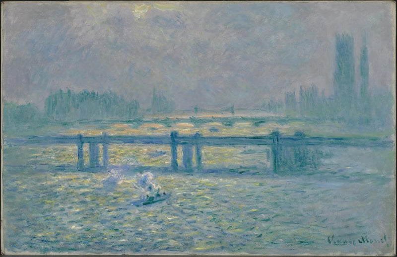 Charing Cross Köprüsü, Thames Nehri'nde Yansımalar - Claude Monet