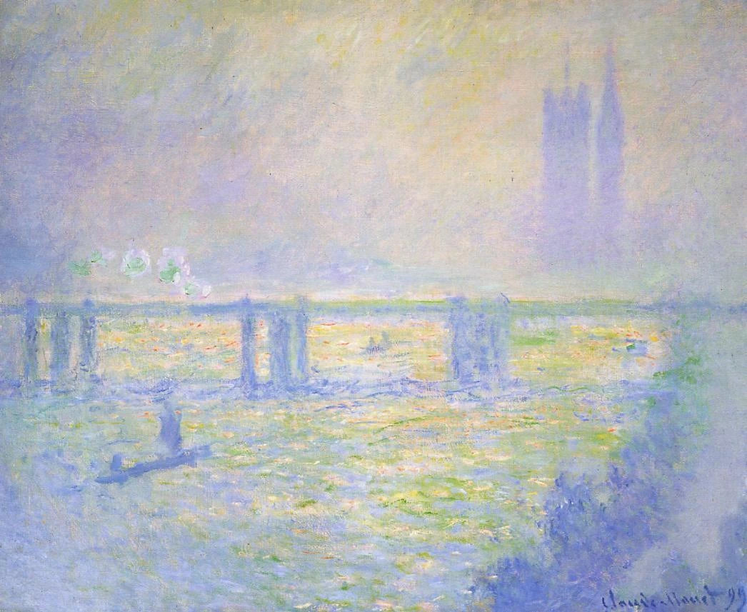 Charing Cross Köprüsü, Santa Barbara W1522 - Claude Monet