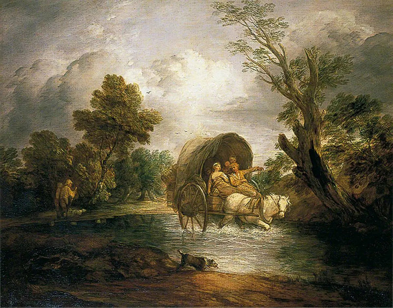 Savaş Arabası Bir Dereyi Geçerken - Thomas Gainsborough