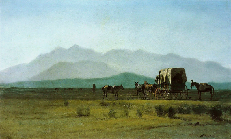 Roche Dağlarında Ölçüm Arabası - Albert Bierstadt