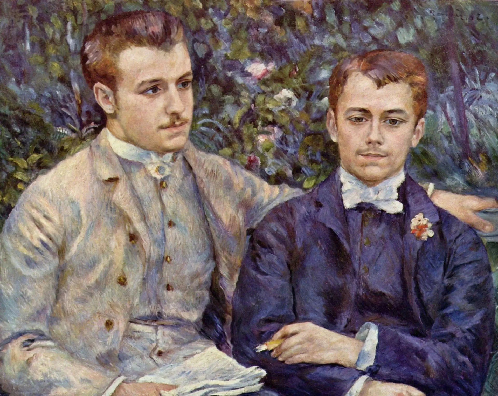 Charles et Georges Durand-Ruel - Pierre-Auguste Renoir image 1 tableau peint à l’huile sur toile