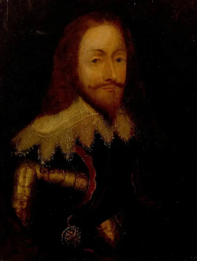 Kral I. Charles (1600-1649), zırh içinde ve Kardinal Düğünü takarken - Antoine van Dyck