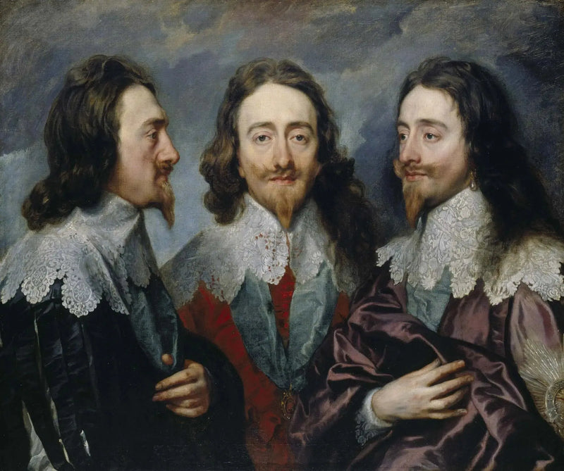 Charles Ier (üç pozisyonda) - Antoine van Dyck